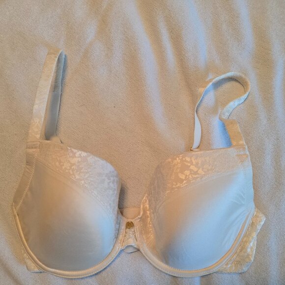 Le Mystere 9978 Safari Plunge 34DDD F Bra T Shirt Cream Tan Underwire Contour GU - Picture 1 of 15